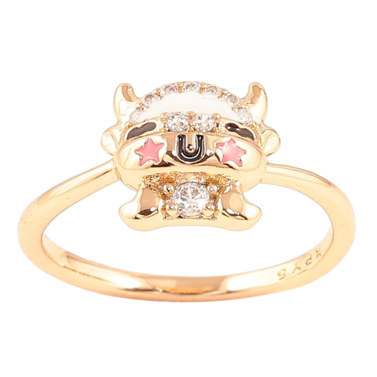 Кольцо Xuping Позолота 18K Коровка фото №1