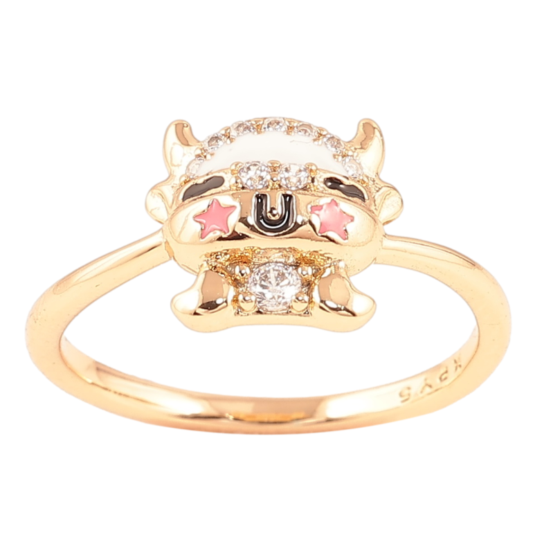 Кольцо Xuping Позолота 18K Коровка фото №1 Кольцо Xuping Позолота 18K Коровка фото №1