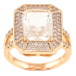 Перстень Xuping Позолота 18K «Фіаніт в обрамленні цирконію» фото №1