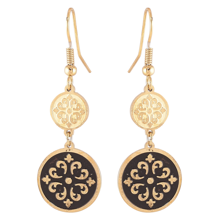 Серьги Xuping TTM Stainless Steel цвет 14К французский замок Декоративные подвески фото №21