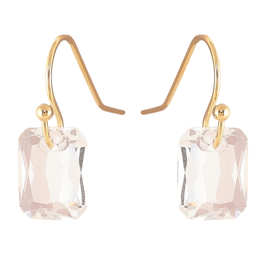 Серьги Xuping TTM Stainless Steel цвет 14К французский замок Кристальные подвески фото №1