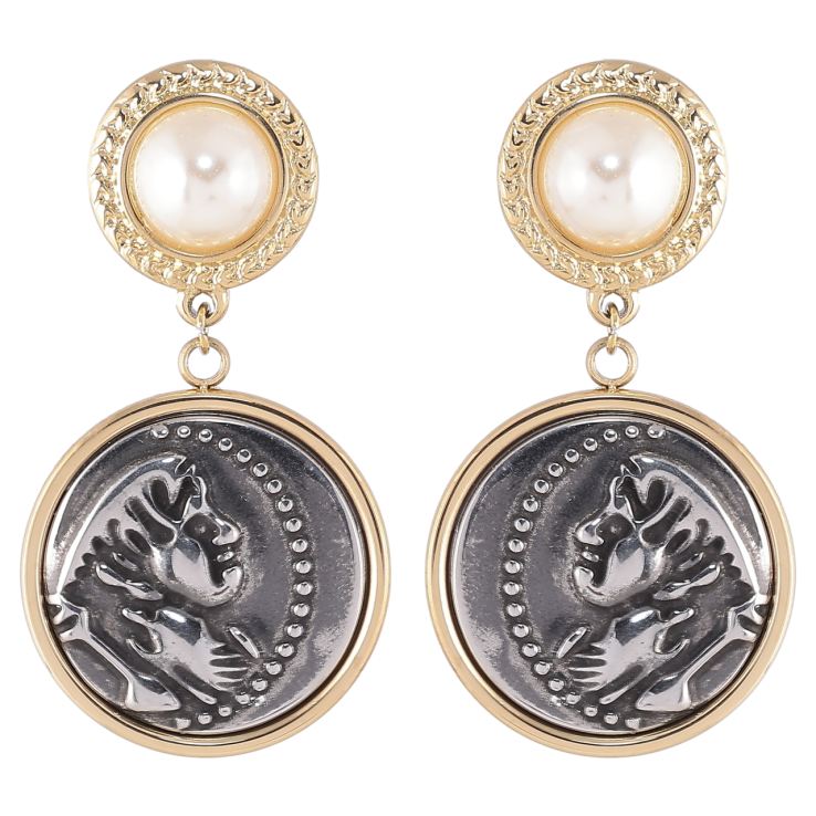 Сережки Xuping TTM Stainless Steel колір Позолота 14K + Родій пусети «Декоративні підвіски» фото №20 Сережки Xuping TTM Stainless Steel колір Позолота 14K + Родій пусети «Декоративні підвіски» фото №20