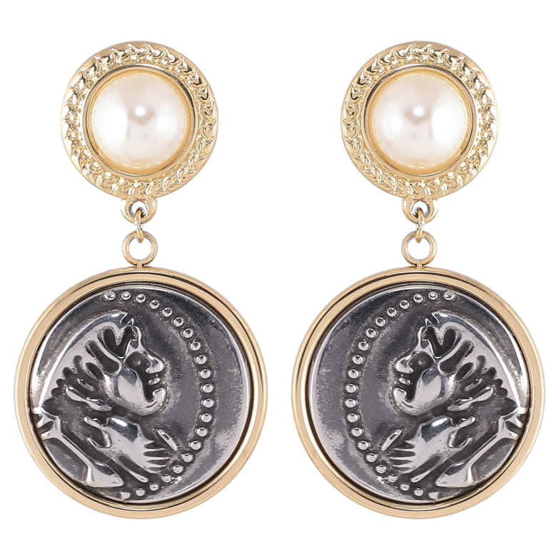 Серьги Xuping TTM Stainless Steel цвет Позолота 14K + Родий пусеты Декоративные подвески фото №2 Серьги Xuping TTM Stainless Steel цвет Позолота 14K + Родий пусеты Декоративные подвески фото №2