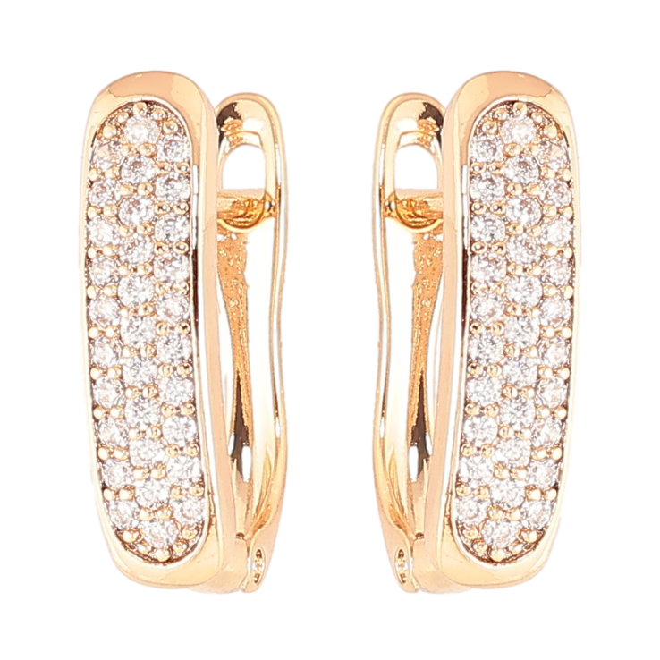 Серьги Xuping Позолота 18K английский замок Инкрустация цирконием фото №17 Серьги Xuping Позолота 18K английский замок Инкрустация цирконием фото №17