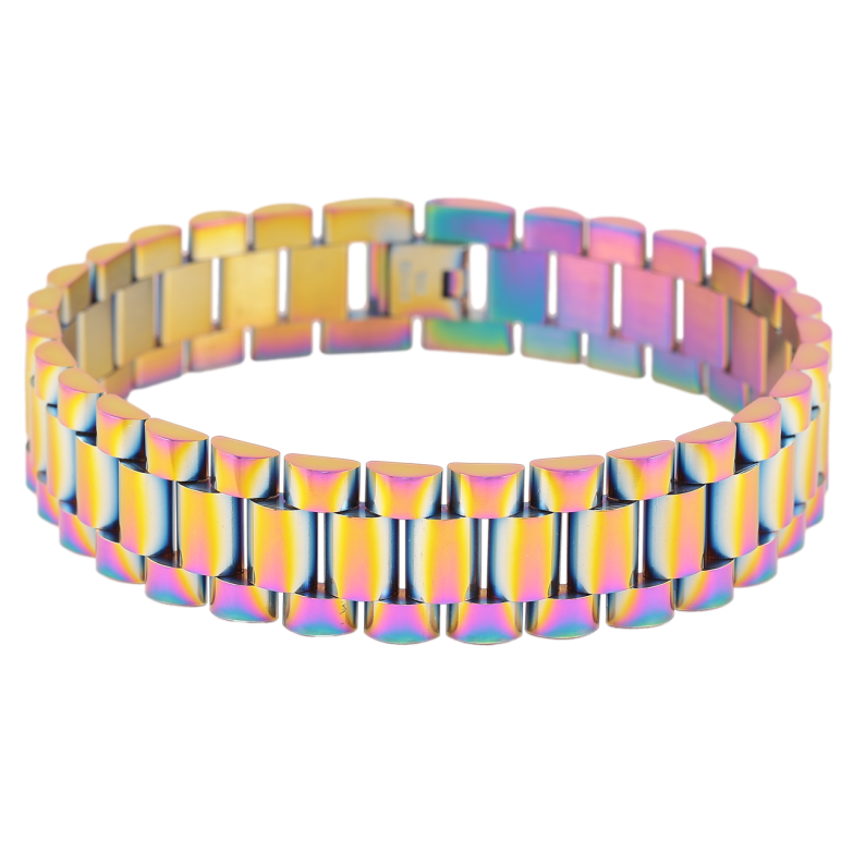 Браслет Xuping ТТМ Stainless Steel цвет Хамелеон Браслетное плетение размер 22.5см х 16мм фото №12