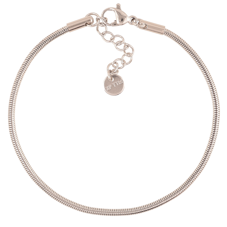 Браслет Xuping ТТМ Stainless Steel колір Родій «Ювелірний шнур» розмір з доп.ланцюжком 17.5-20.5см х 2мм фото №1