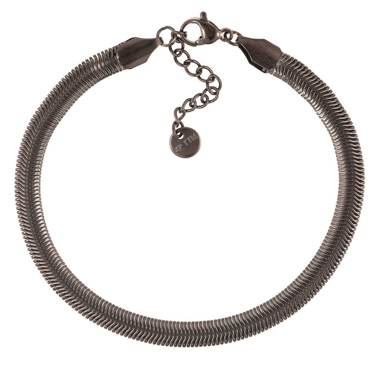 Браслет Xuping цвет Вlack Цепочка плетение Снейк размер с доп.цепочкой 18.5-21см х 5мм фото №1