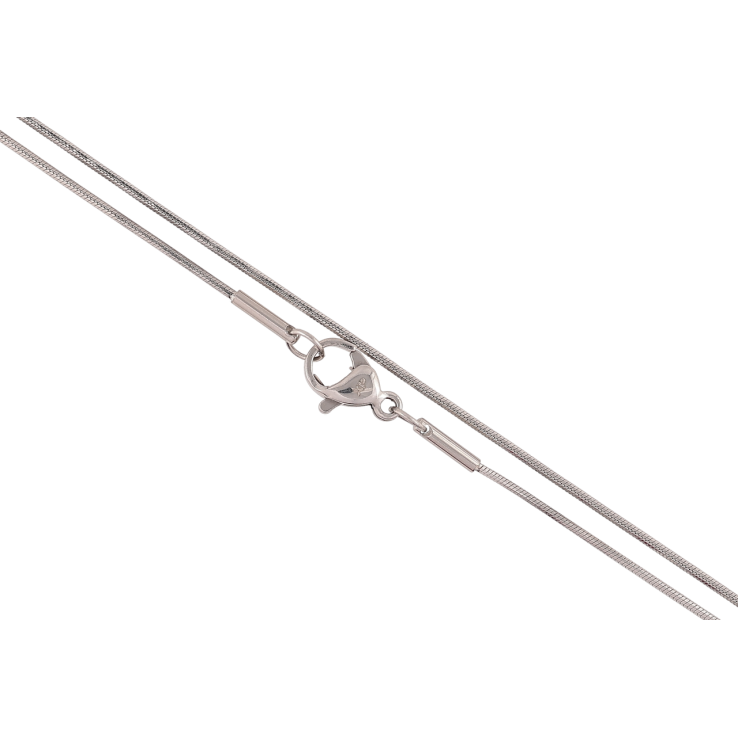 Цепочка Xuping ТТМ Stainless Steel цвет Родий Плетение Ювелирный шнур 6-ти гранный длина 50см х 1мм фото №6