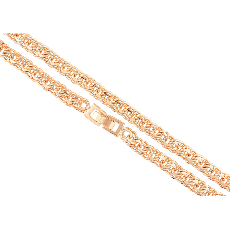 Ланцюжок Xuping M&L Колір 18К Плетіння Бісмарк» довжина 45см х 6мм фото №1 Ланцюжок Xuping M&L Колір 18К Плетіння Бісмарк» довжина 45см х 6мм фото №1