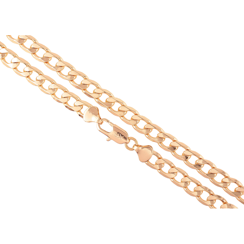 Ланцюжок Xuping M&L Колір 18К «Плетіння Панцирне» довжина 45см х 7мм фото №1