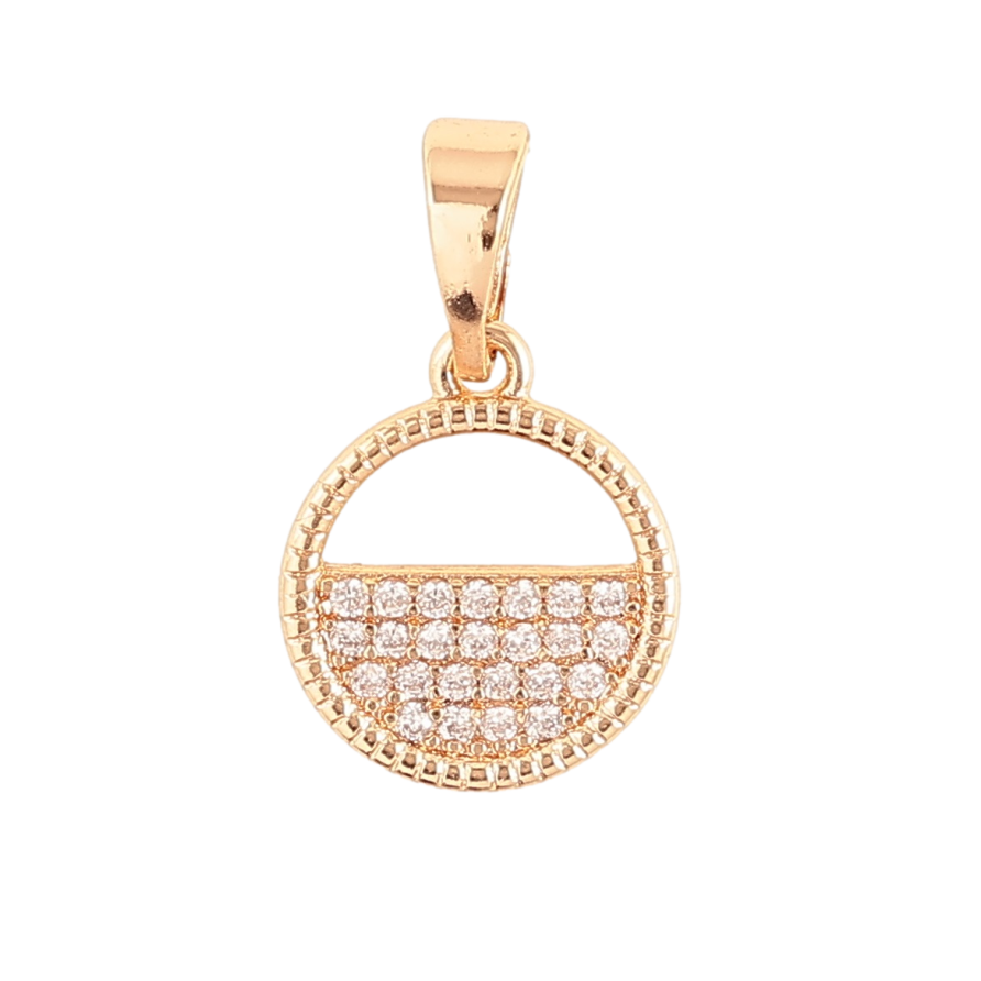 Кулон Xuping M&L Колір 18K «Колечко з цирконієм» для ланцюжка до 5мм фото №1