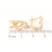 Серьги Xuping Позолота 18K + Родий английский замок Веточки с цирконием фото №2 Серьги Xuping Позолота 18K + Родий английский замок Веточки с цирконием фото №2