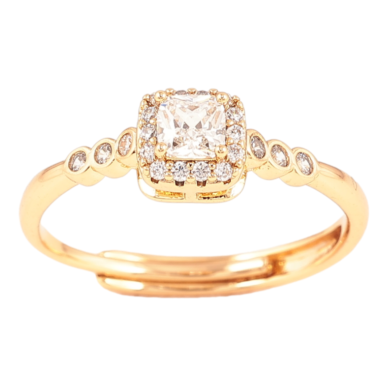 Кольцо Xuping Позолота 18K Узор с цирконием фото №1 Кольцо Xuping Позолота 18K Узор с цирконием фото №1