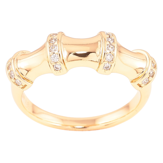 Кольцо Xuping Позолота 18K Декоративный узор с цирконием фото №1 Кольцо Xuping Позолота 18K Декоративный узор с цирконием фото №1