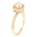 Кольцо Xuping Позолота 18K Фианит в обрамлении циркония фото №2