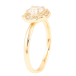 Кольцо Xuping Позолота 18K Фианит в декоративном обрамлении циркония фото №2