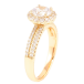 Кольцо Xuping Позолота 18K Инкрустация цирконием фото №2 Кольцо Xuping Позолота 18K Инкрустация цирконием фото №2