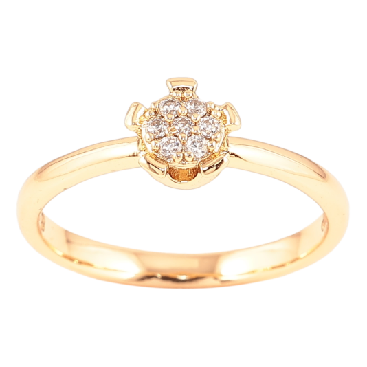 Кольцо Xuping Позолота 18K Узор с цирконием фото №1 Кольцо Xuping Позолота 18K Узор с цирконием фото №1