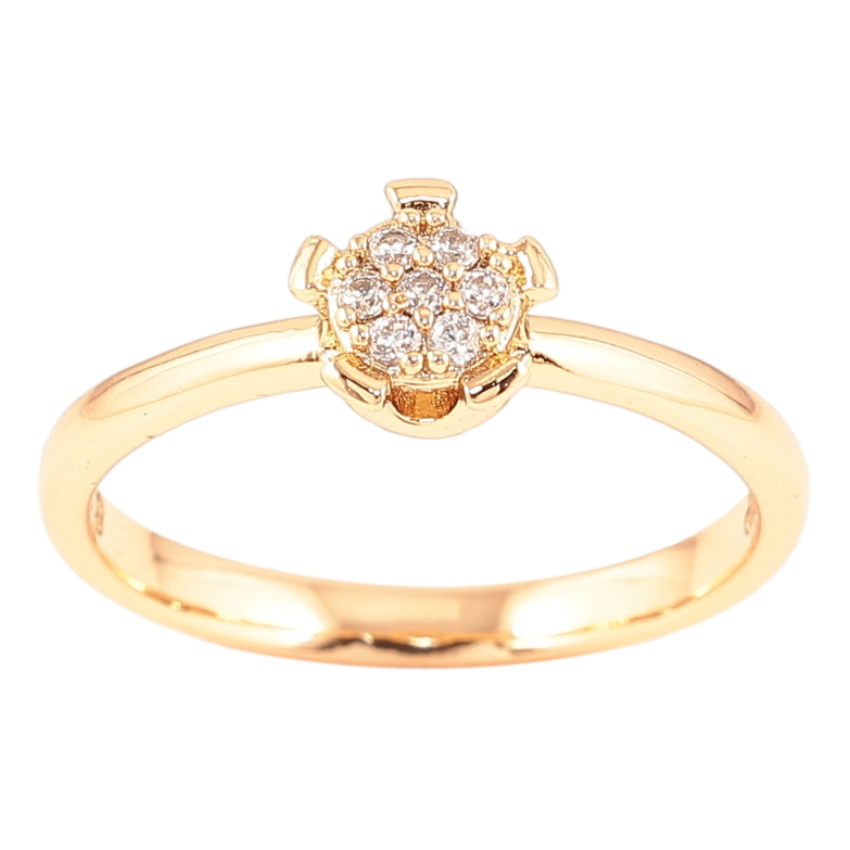 Кольцо Xuping Позолота 18K Узор с цирконием фото №1