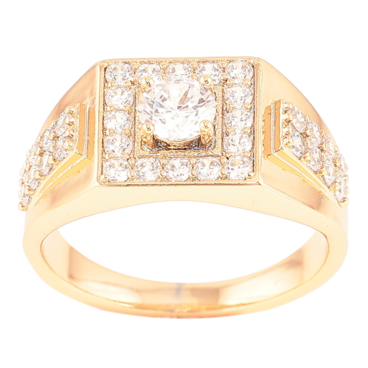 Перстень Xuping Позолота 18K Інкрустація цирконієм з фіанітом» фото №1