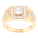 Перстень Xuping Позолота 18K Інкрустація цирконієм з фіанітом» фото №1