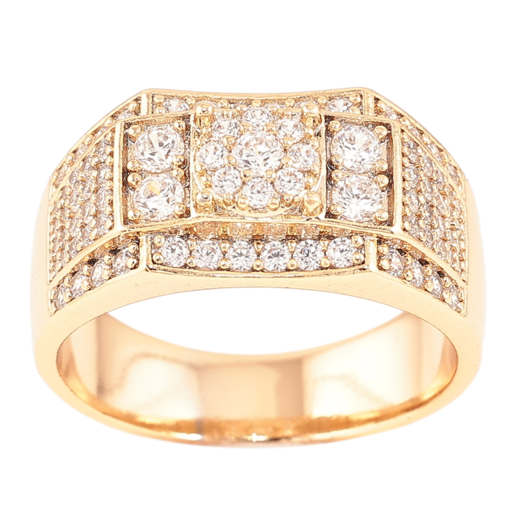 Перстень Xuping Позолота 18K Інкрустація цирконієм» фото №18