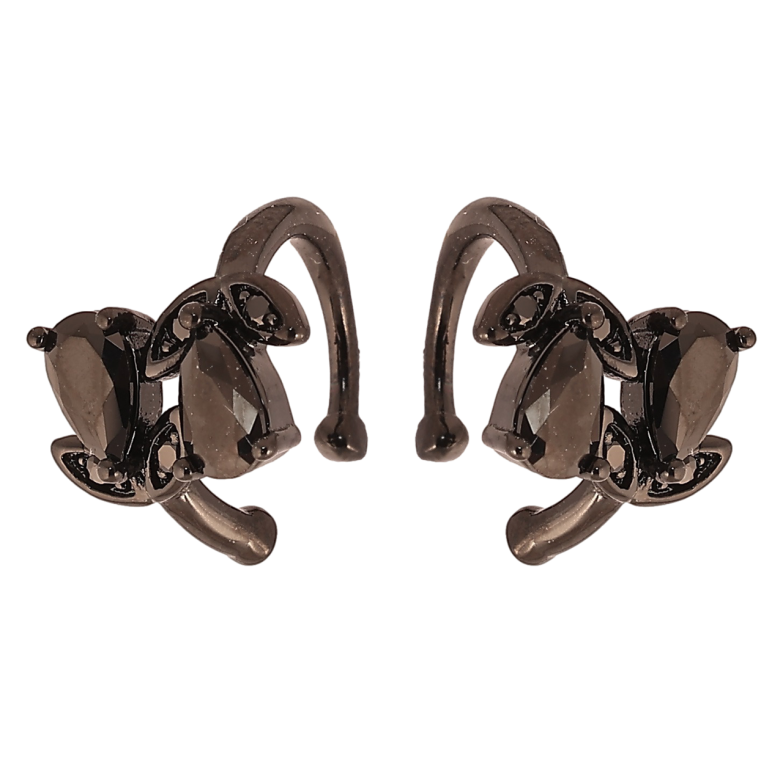 Серьги Xuping Позолота Black (черное золото) каффы Бутоны из черного циркония фото №1 Серьги Xuping Позолота Black (черное золото) каффы Бутоны из черного циркония фото №1