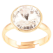 Каблучка Xuping колір 18K з кр-ми Swarovski Кристал Clear, ø 12мм фото №1 Каблучка Xuping колір 18K з кр-ми Swarovski Кристал Clear, ø 12мм фото №1