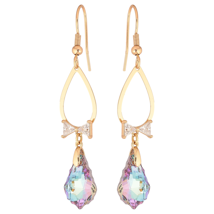 Серьги Xuping цвет 18K с кристаллами Swarovski французский замок Подвески с кристаллами Paradise Shine фото №6 Серьги Xuping цвет 18K с кристаллами Swarovski французский замок Подвески с кристаллами Paradise Shine фото №6