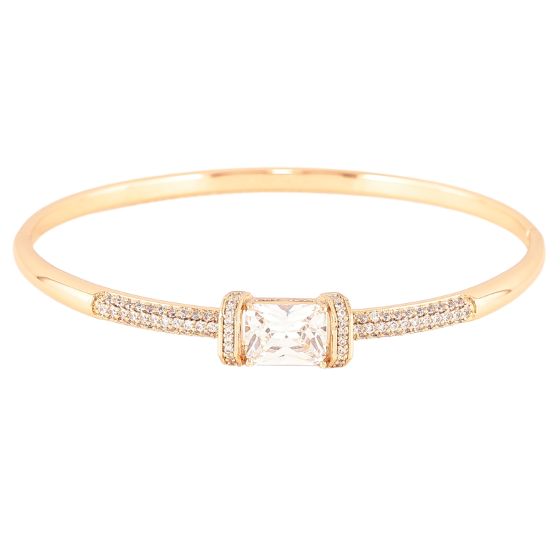 Браслет Xuping Позолота 18K Инкрустация цирконием с фианитом ø 6см фото №1