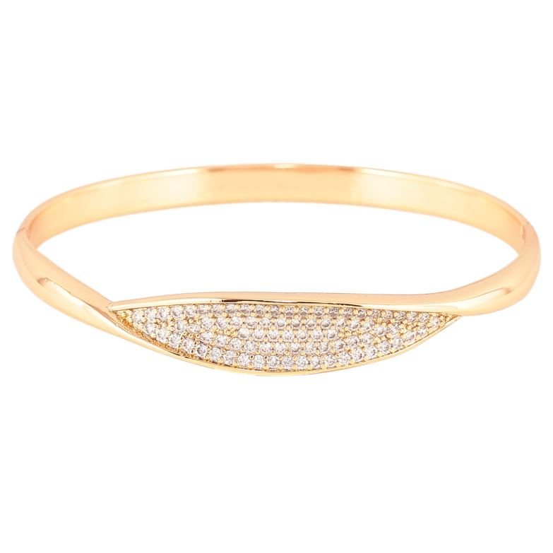 Браслет Xuping Позолота 18K «Інкрустація цирконієм» ø 5.8см фото №1 Браслет Xuping Позолота 18K «Інкрустація цирконієм» ø 5.8см фото №1