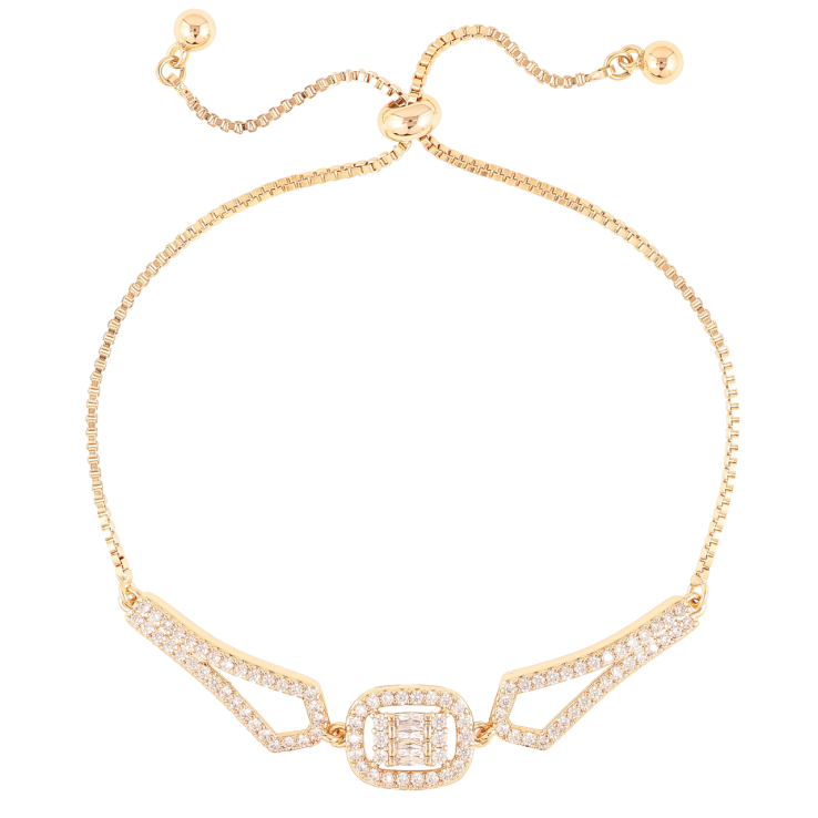 Браслет Xuping Позолота 18K Инкрустация цирконием на бегунке 10-22см х 1мм фото №3