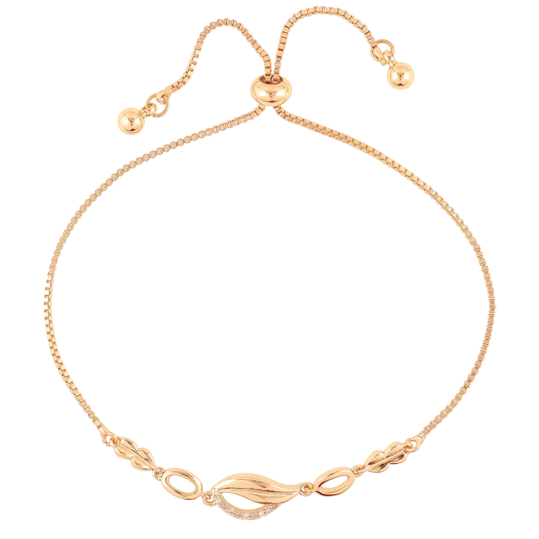 Браслет Xuping Позолота 18K Цепочка с декоративной вставкой на бегунке 10-24см х 1мм фото №1 Браслет Xuping Позолота 18K Цепочка с декоративной вставкой на бегунке 10-24см х 1мм фото №1