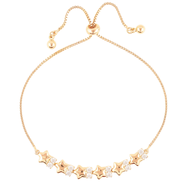 Браслет Xuping Позолота 18K Звезды с цирконием на бегунке 10-23см х 1мм фото №25