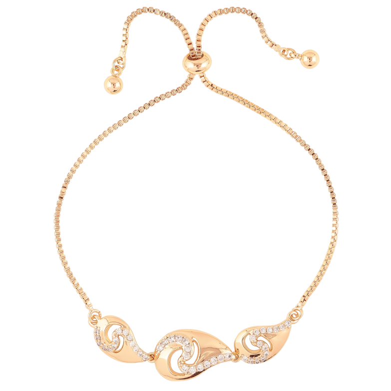 Браслет Xuping Позолота 18K Цепочка с декоративной вставкой на бегунке 10-22см х 1мм фото №1 Браслет Xuping Позолота 18K Цепочка с декоративной вставкой на бегунке 10-22см х 1мм фото №1