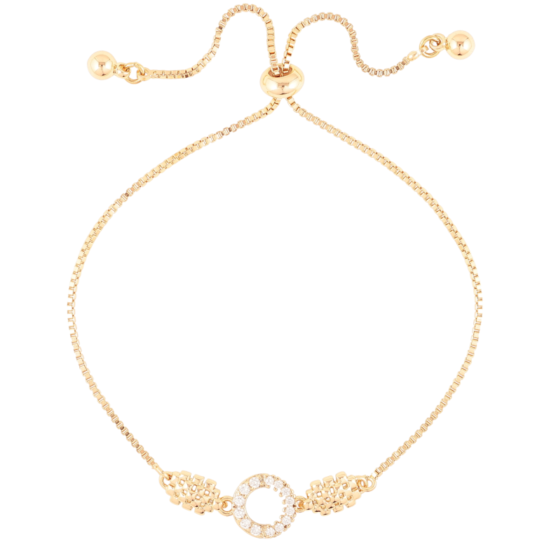 Браслет Xuping Позолота 18K Цепочка с декоративной вставкой на бегунке 10-22см х 1мм фото №1