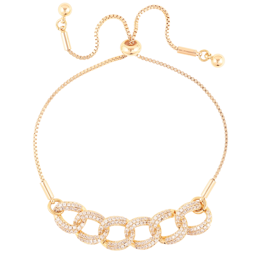 Браслет Xuping Позолота 18K Цепочка с инкрустацией цирконием на бегунке 10-22см х 1мм фото №1 Браслет Xuping Позолота 18K Цепочка с инкрустацией цирконием на бегунке 10-22см х 1мм фото №1