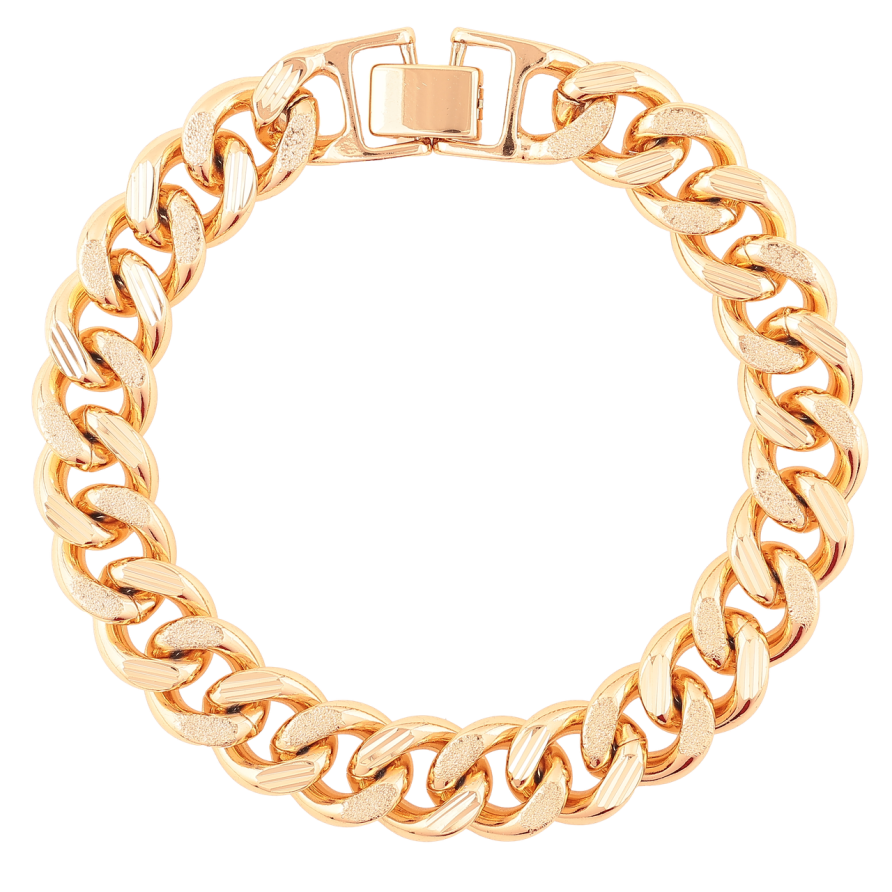 Браслет Xuping Позолота 18K «Ланцюжок плетіння Панцирне» розмір 20см х 11мм фото №1 Браслет Xuping Позолота 18K «Ланцюжок плетіння Панцирне» розмір 20см х 11мм фото №1
