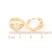 Серьги Xuping Позолота 18K колечки Романтический узор с цирконием фото №2