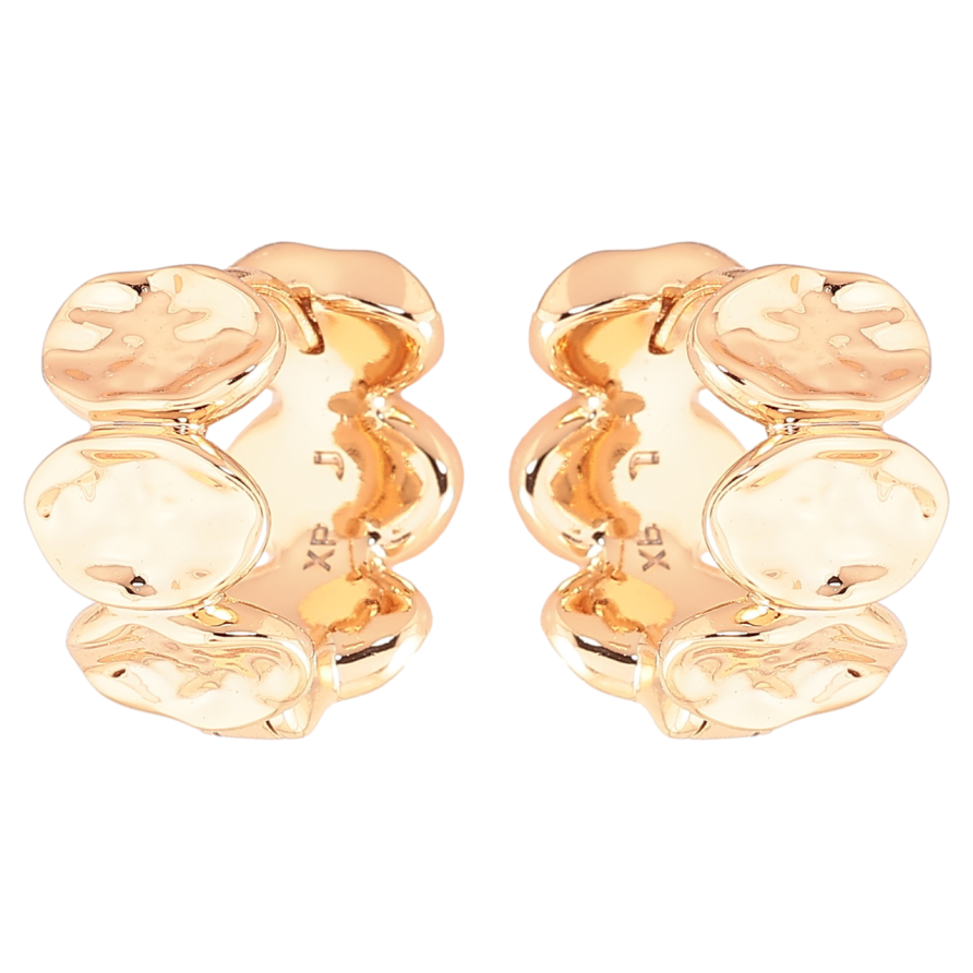 Серьги Xuping Позолота 18K колечки Декоративный узор фото №1