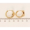 Сережки Xuping Позолота 18K колечки Гармонійність фото №2 Сережки Xuping Позолота 18K колечки Гармонійність фото №2