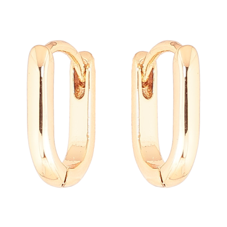 Сережки Xuping Позолота 18K колечка «Класика» фото №1