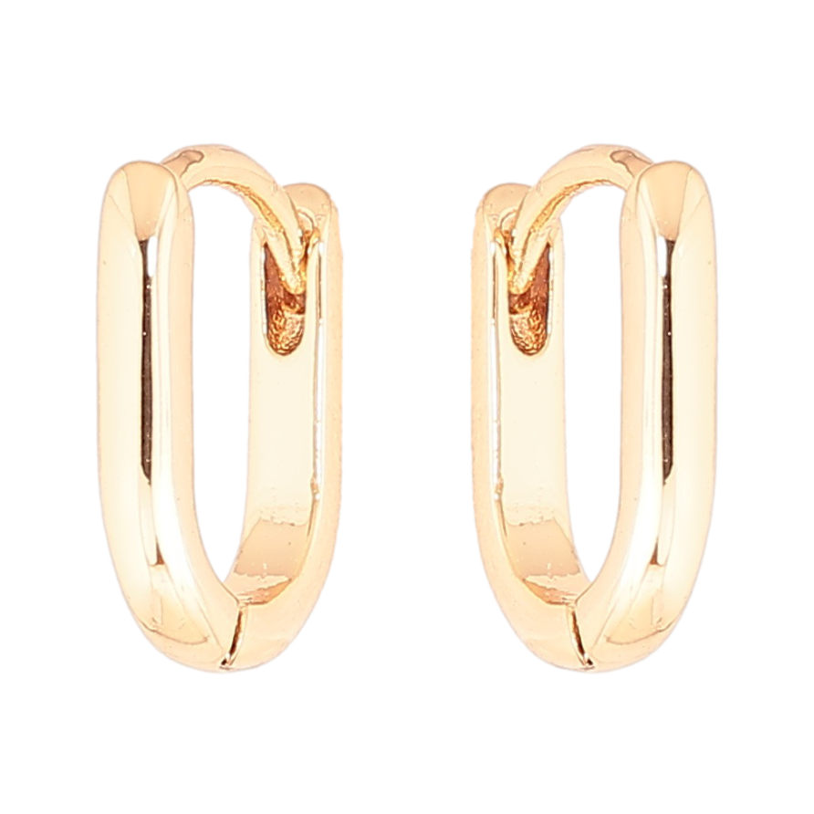 Сережки Xuping Позолота 18K колечка «Класика» фото №1