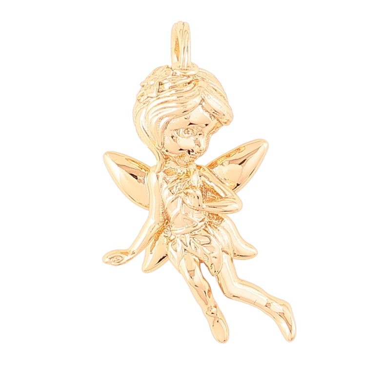 Кулон Xuping Позолота 18K Фея для цепочки до 3мм фото №1 Кулон Xuping Позолота 18K Фея для цепочки до 3мм фото №1