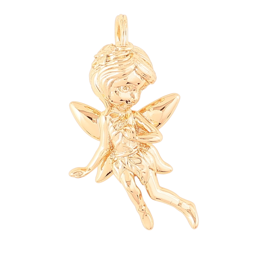 Кулон Xuping Позолота 18K Фея для цепочки до 3мм фото №1 Кулон Xuping Позолота 18K Фея для цепочки до 3мм фото №1