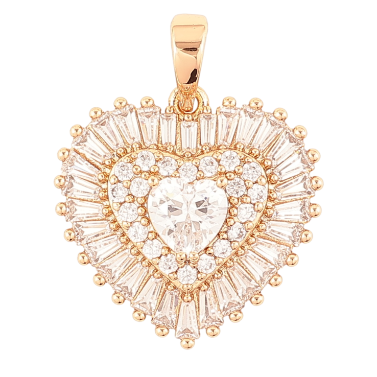 Кулон Xuping Позолота 18K «Сердечко з інкрустацією цирконієм» для ланцюжка до 6мм фото №14 Кулон Xuping Позолота 18K «Сердечко з інкрустацією цирконієм» для ланцюжка до 6мм фото №14