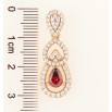 Кулон Xuping Позолота 18K «Витончена підвіска з цирконієм і червоним фіанітом» для ланцюжка до 4мм фото №2 Кулон Xuping Позолота 18K «Витончена підвіска з цирконієм і червоним фіанітом» для ланцюжка до 4мм фото №2