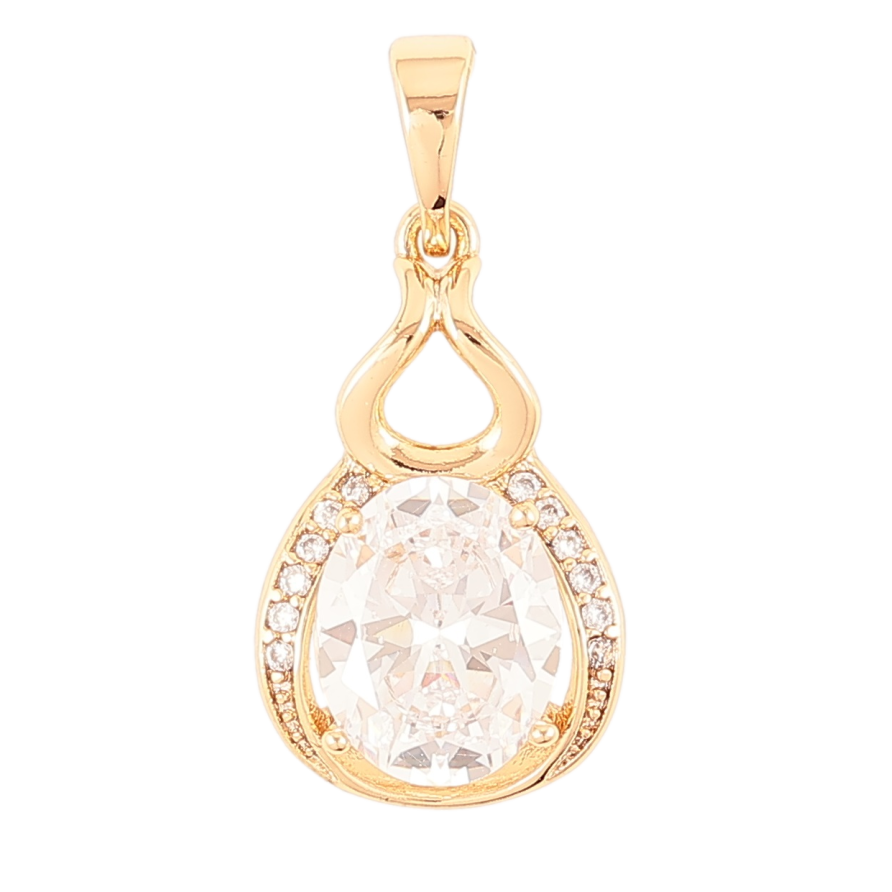 Кулон Xuping Позолота 18K «Декоративний візерунок з фіанітом» для ланцюжка до 5мм фото №1