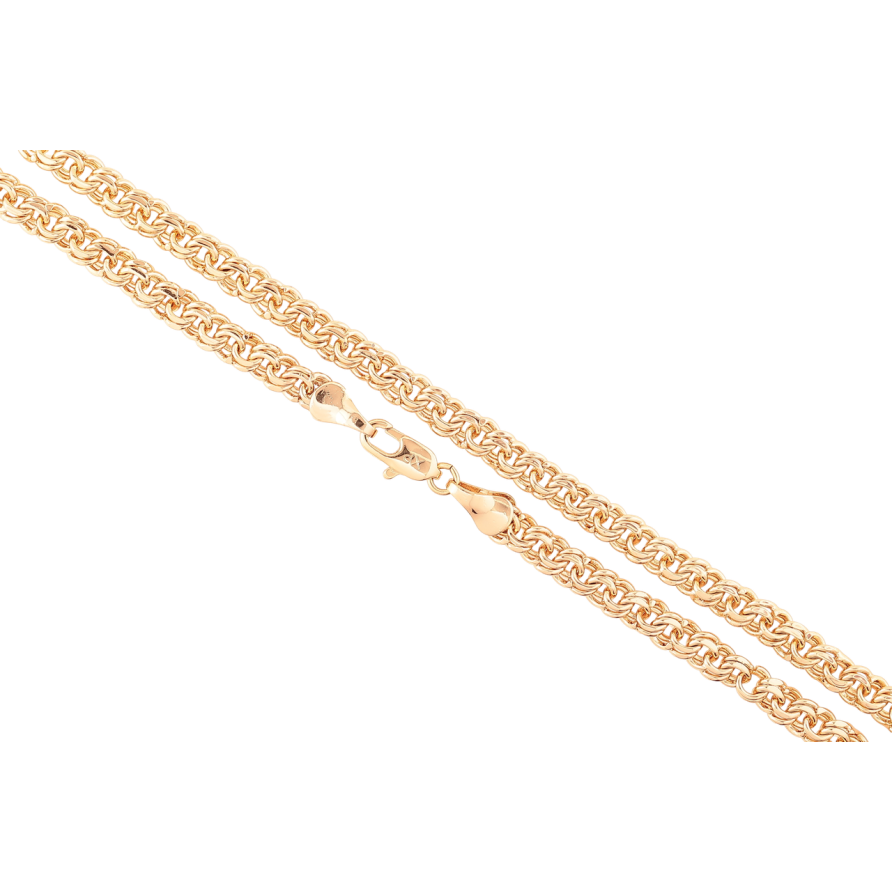 Цепочка Xuping Позолота 18K Плетение Бисмарк длинна 45см х 4мм фото №1