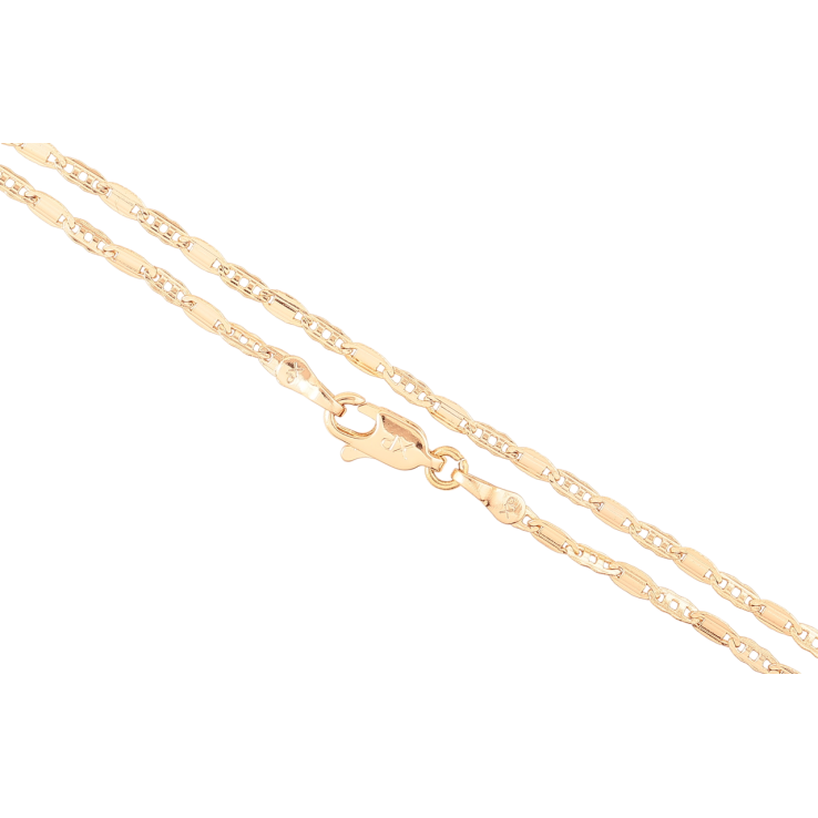 Цепочка Xuping Позолота 18K Плетение Морская цепь длинна 43см х 2мм фото №24